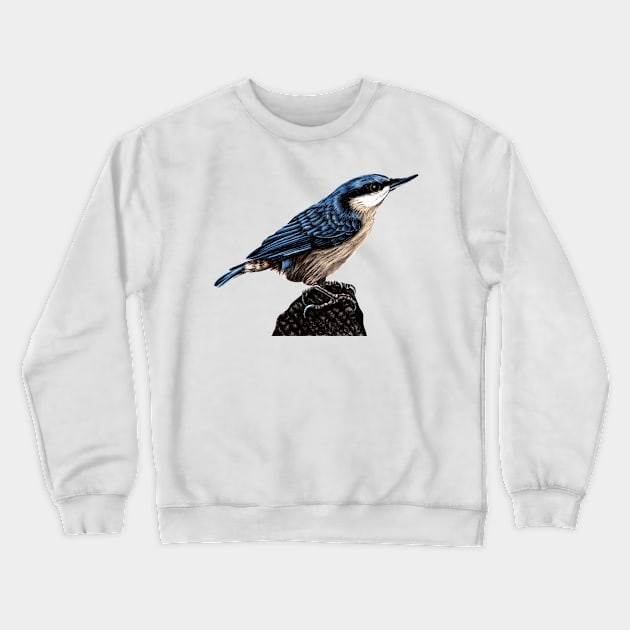 Eurasian nuthatch Crewneck Sweatshirt by lorendowding